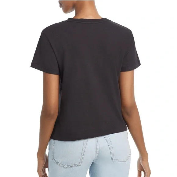 NWT RE/DONE Classic Black Tee - Picture 2 of 2